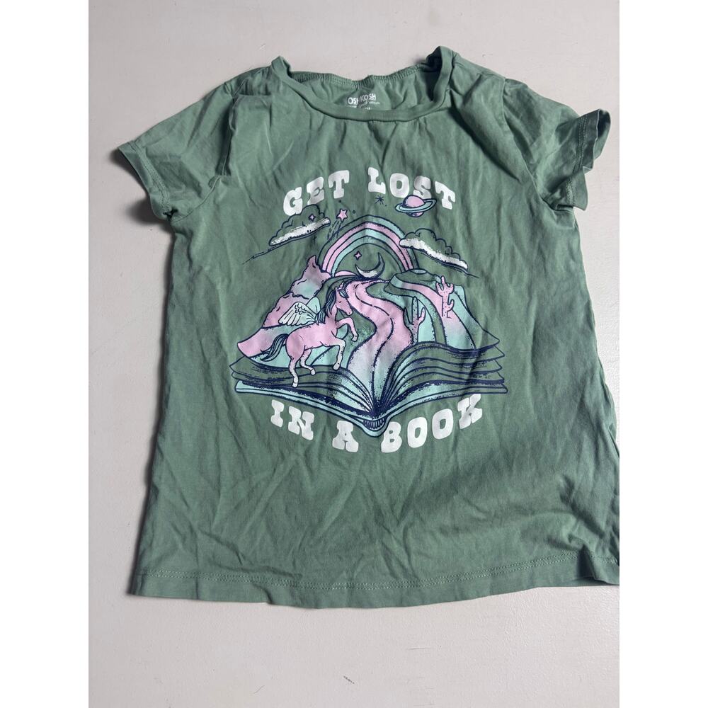 Girls Sz 6 Lot of 9 Shirts OshKosh Cat & Jack Justice Children’s Place Tees Tank - Picture 7 of 10